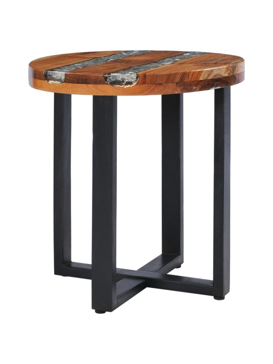 Konferenční stolek 40 x 45 cm masivní teak a polyresin