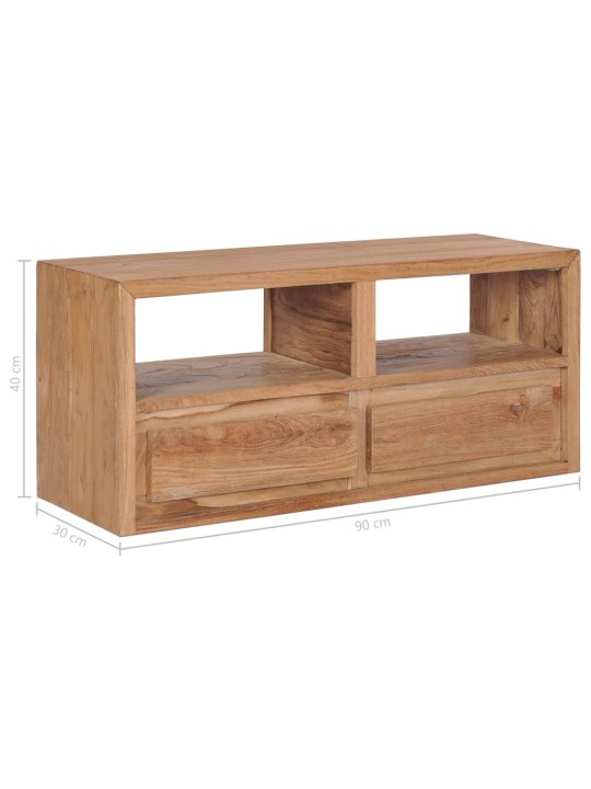 TV stolek 90 x 30 x 40 cm masivní teakové dřevo