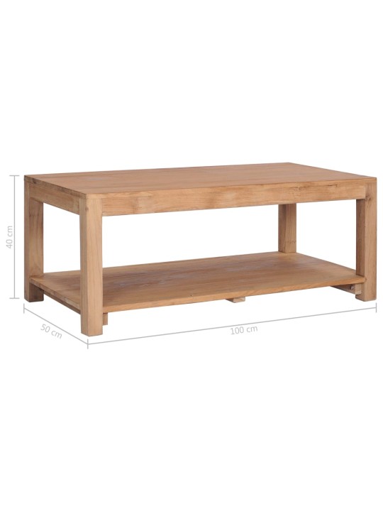 Konferenční stolek 100 x 50 x 40 cm masivní teakové dřevo