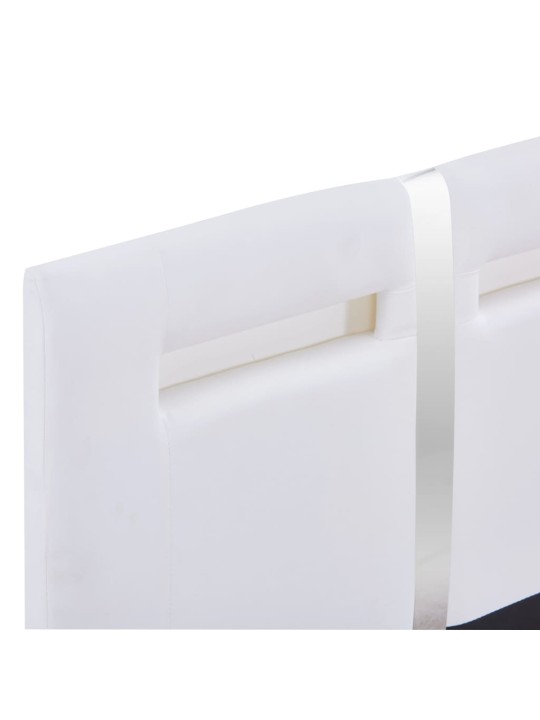 Rám postele s LED světlem bílý umělá kůže 90 x 200 cm
