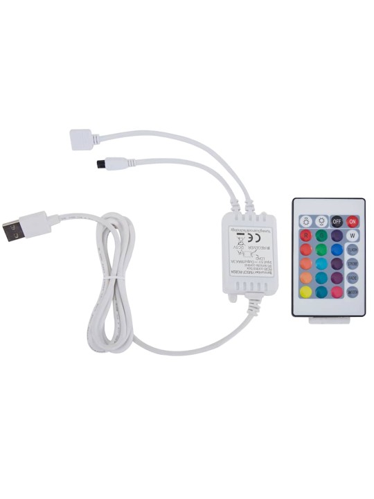Rám postele s led bez matrace cappuccino 135x190 cm
