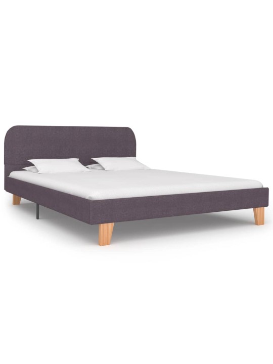 Rám postele bez matrace taupe látka 135x190 cm