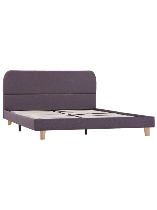 Rám postele bez matrace taupe látka 135x190 cm