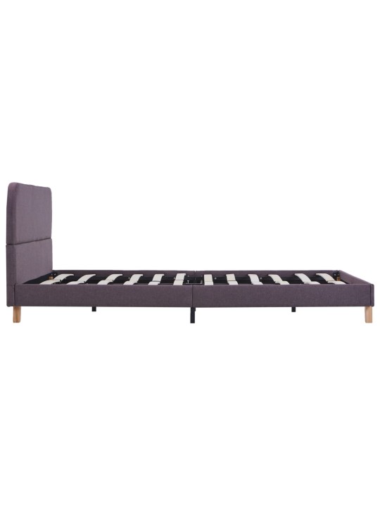 Rám postele bez matrace taupe látka 135x190 cm