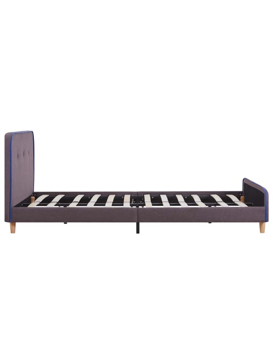 Rám postele bez matrace taupe látka 120x190 cm