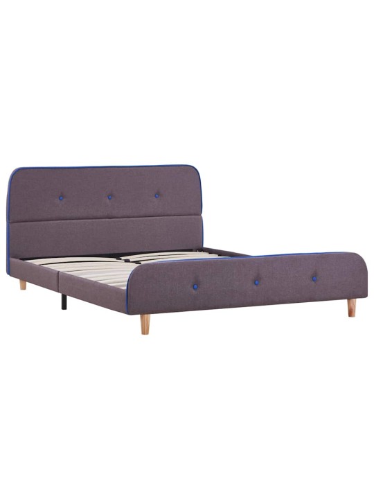 Rám postele bez matrace taupe látka 135x190 cm