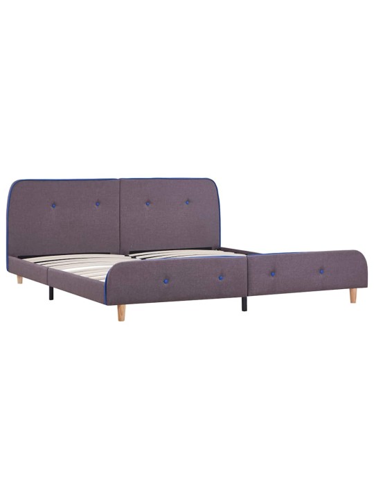 Rám postele bez matrace taupe látka 150x200 cm