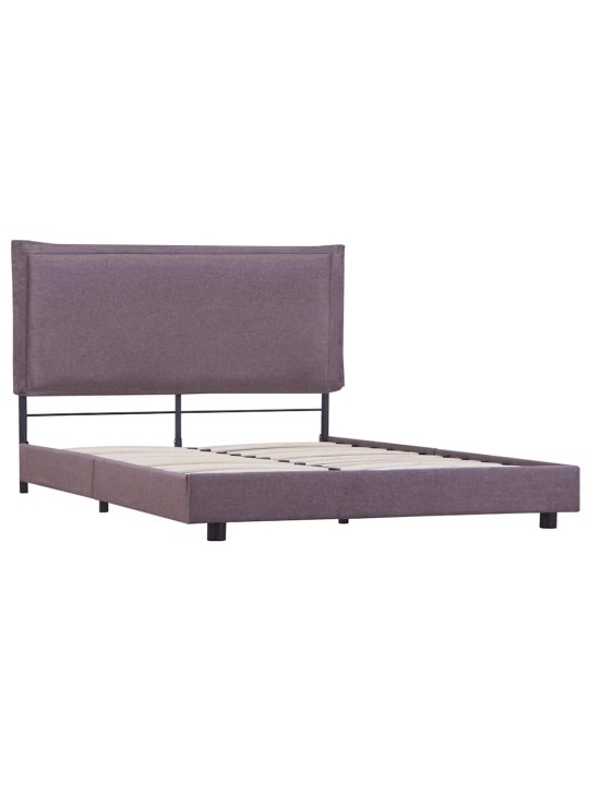 Rám postele bez matrace taupe látka 135x190 cm