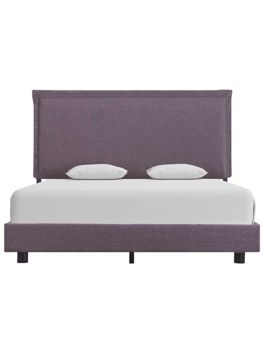 Rám postele bez matrace taupe látka 135x190 cm