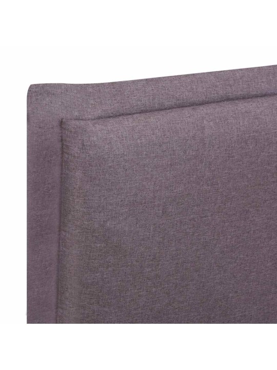 Rám postele bez matrace taupe látka 135x190 cm