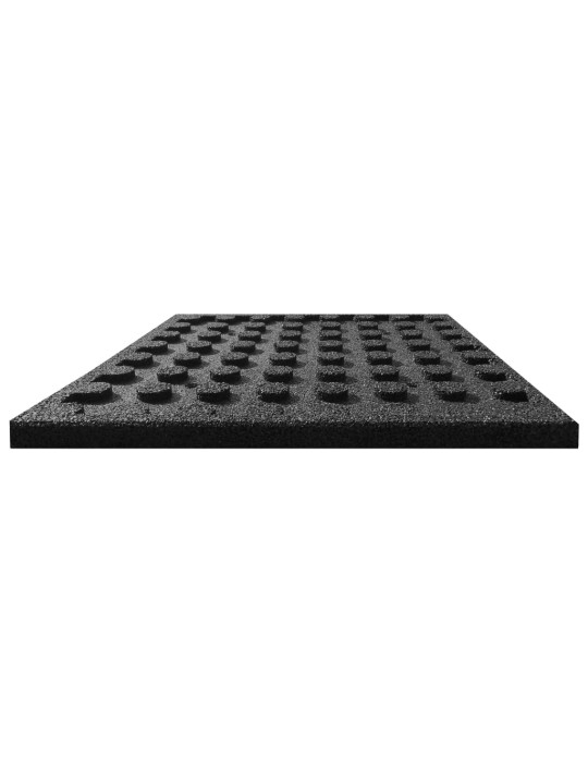 Protipádové dlaždice 18 ks pryžové 50 x 50 x 3 cm černé