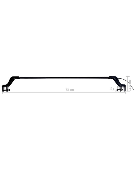 LED světlo do akvária se svorkami 75–90 cm modré a bílé