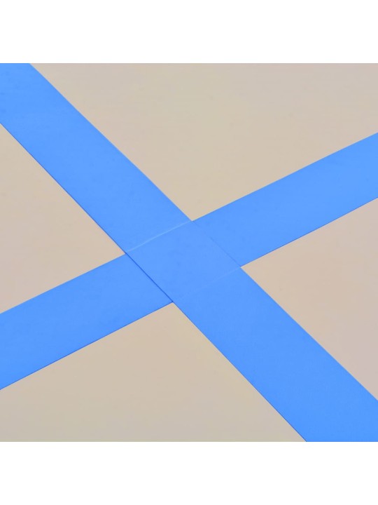 Nafukovací cvičební podložka s pumpou 400x100x10 cm PVC modrá