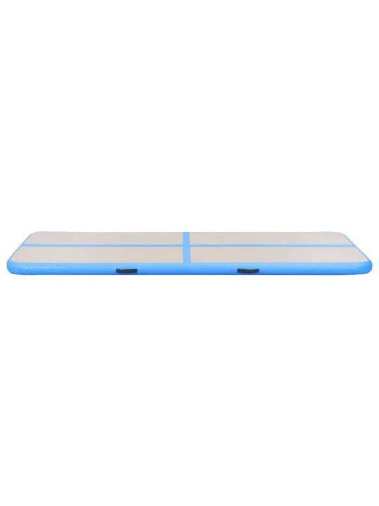 Nafukovací cvičební podložka s pumpou 500x100x10 cm PVC modrá