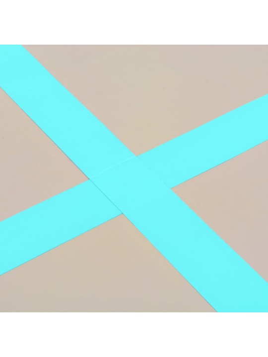 Nafukovací cvičební podložka s pumpou 600x100x10 cm PVC zelená