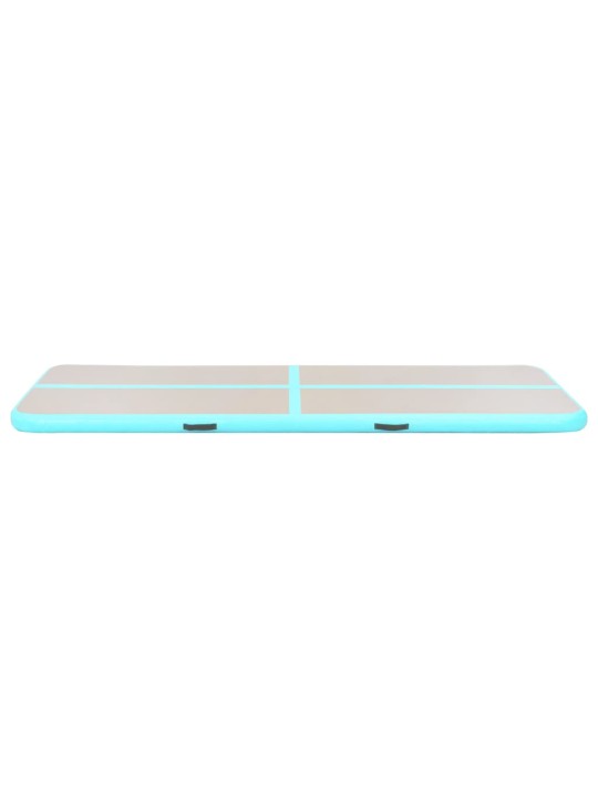 Nafukovací cvičební podložka s pumpou 600x100x10 cm PVC zelená