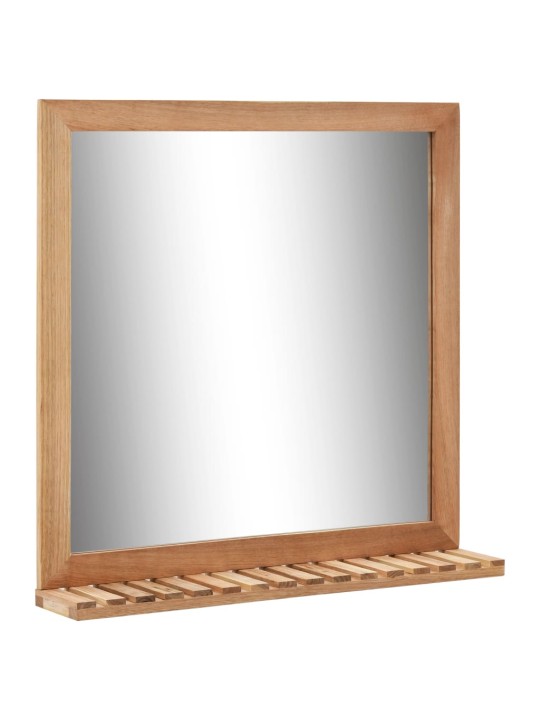 Koupelnové zrcadlo 60 x 12 x 62 cm masivní ořechové dřevo