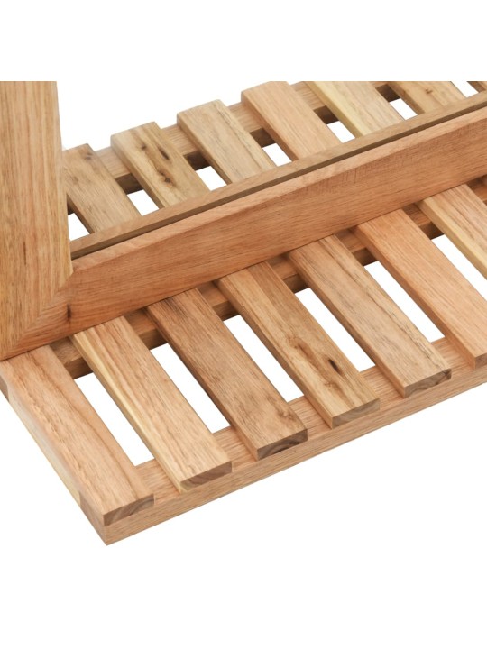 Koupelnové zrcadlo 60 x 12 x 62 cm masivní ořechové dřevo