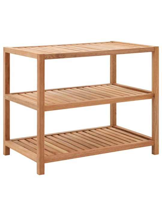 Koupelnový regál masivní ořechové dřevo 64 x 40 x 55 cm