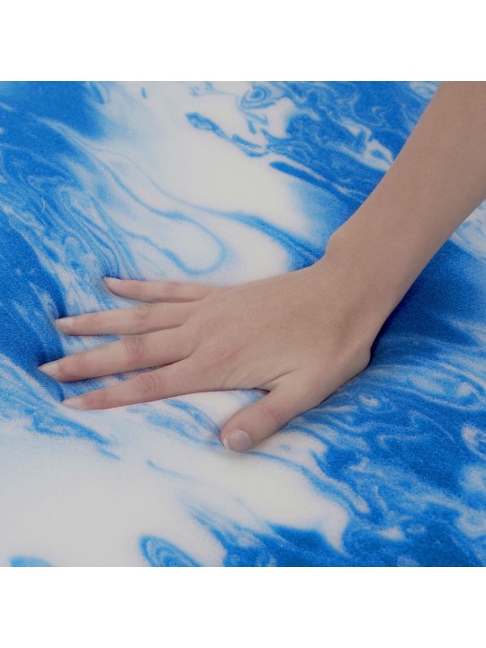 Vrchní matrace 90 x 200 cm gelová pěna 7 cm