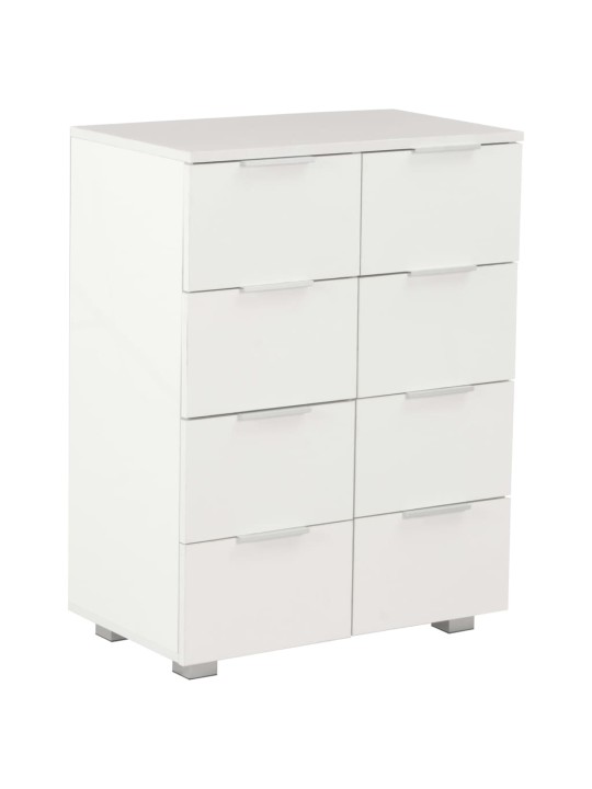 Příborník bílý s vysokým leskem 60x35x80 cm kompozitní dřevo