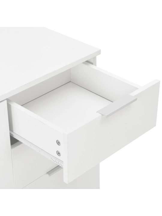 Příborník bílý s vysokým leskem 107x35x80,5 cm