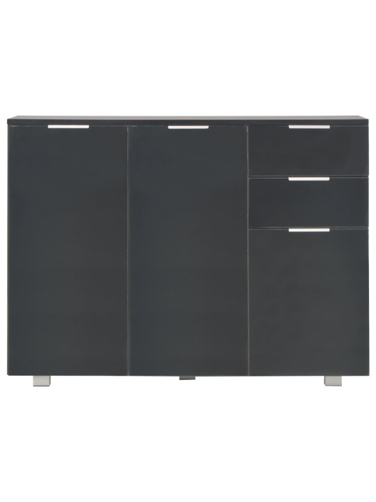 Příborník černý s vysokým leskem 107x35x80,5 cm