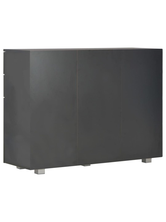 Příborník černý s vysokým leskem 107x35x80,5 cm