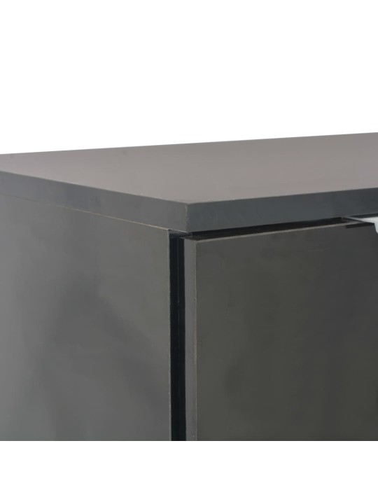 Příborník černý s vysokým leskem 107x35x80,5 cm