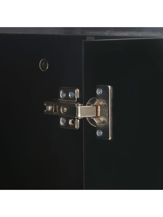 Příborník černý s vysokým leskem 107x35x80,5 cm