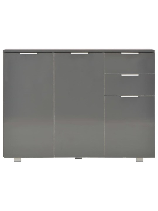 Příborník šedý s vysokým leskem 107x35x80,5 cm