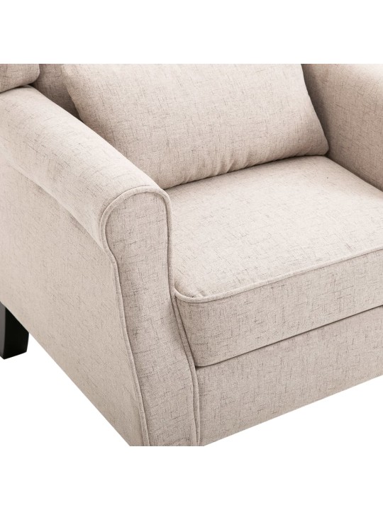 Křeslo béžové textil