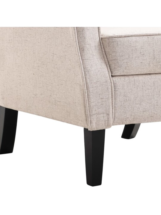 Křeslo béžové textil