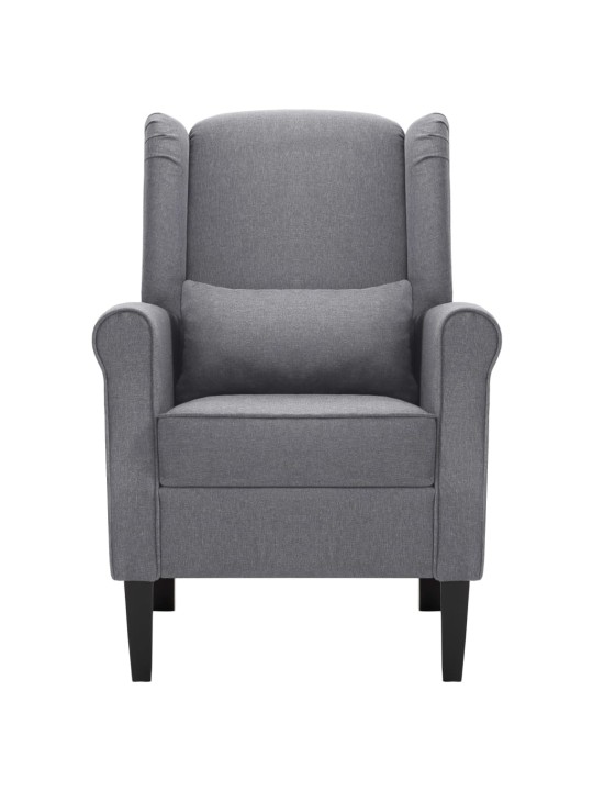 Křeslo tmavě šedé textil