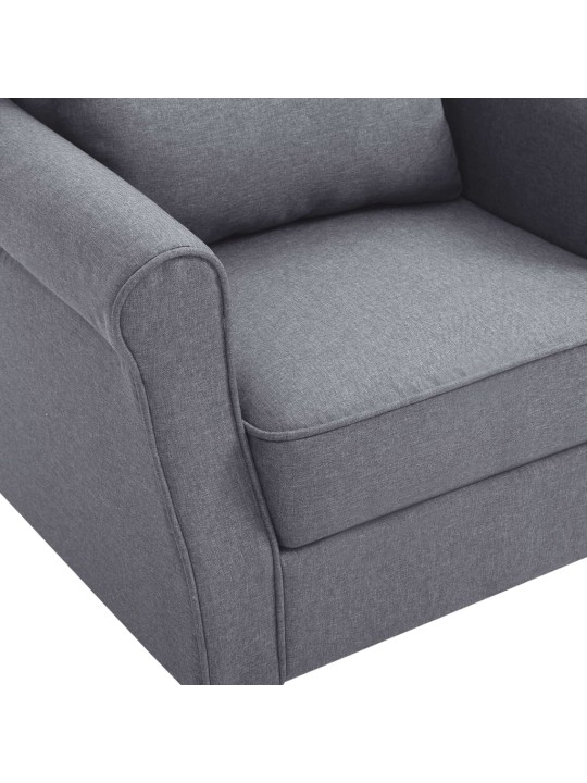 Křeslo tmavě šedé textil
