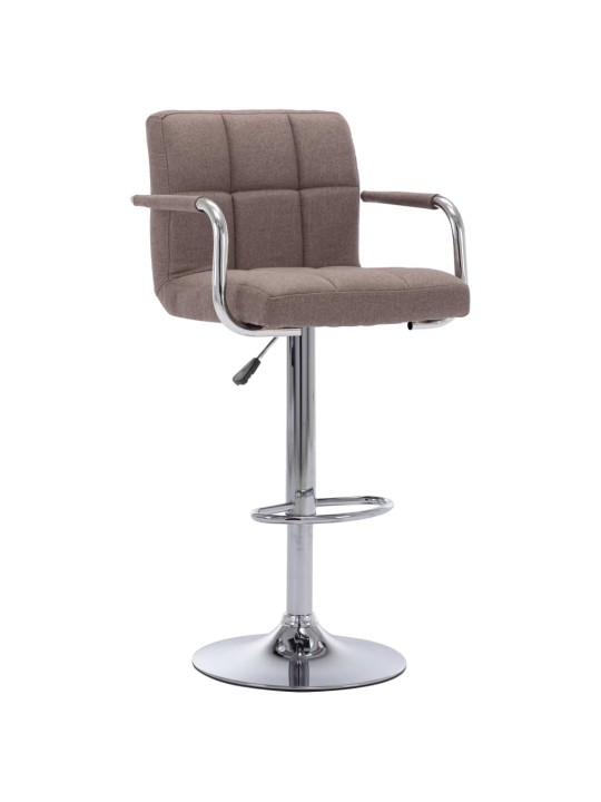 Barová židle taupe textil