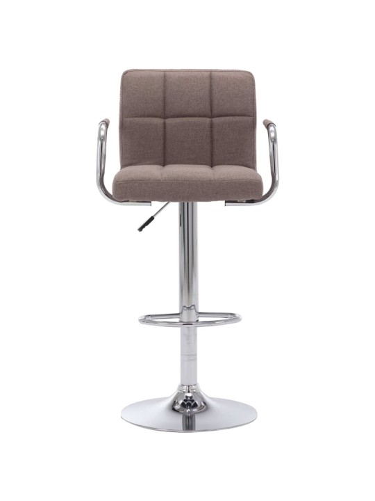 Barová židle taupe textil