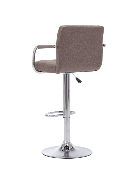 Barová židle taupe textil