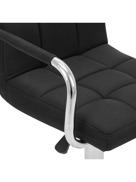 Barové židle 2 ks černé textil