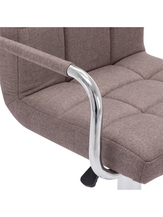 Barové židle 2 ks taupe textil