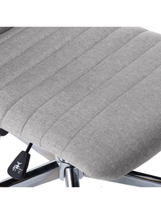 Jídelní židle 2 ks světle šedé textil