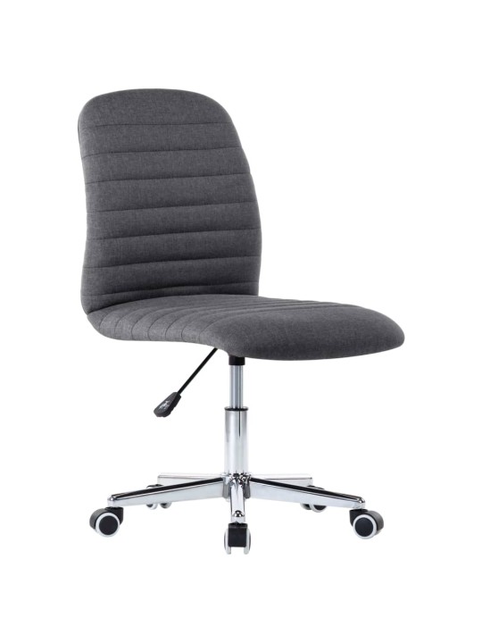 Jídelní židle 2 ks tmavě šedé textil