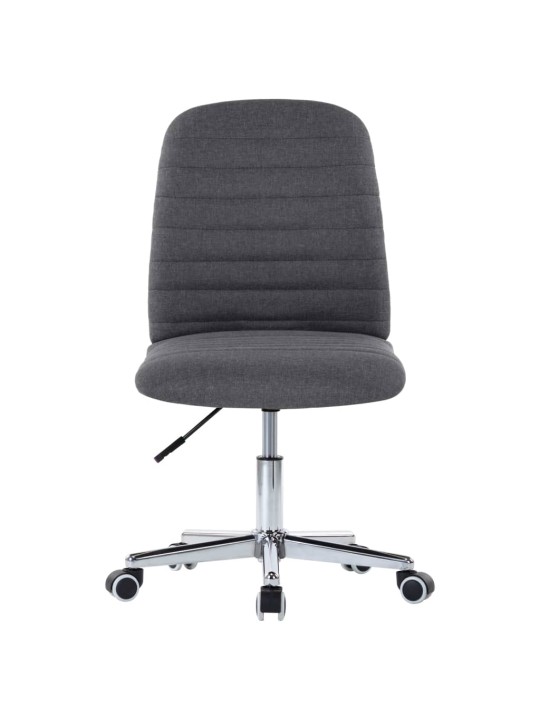 Jídelní židle 2 ks tmavě šedé textil