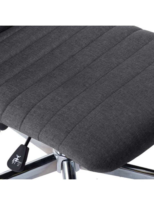 Jídelní židle 2 ks tmavě šedé textil