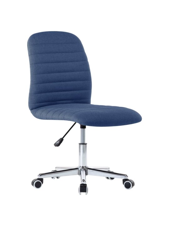 Otočné jídelní židle 2 ks modré textil