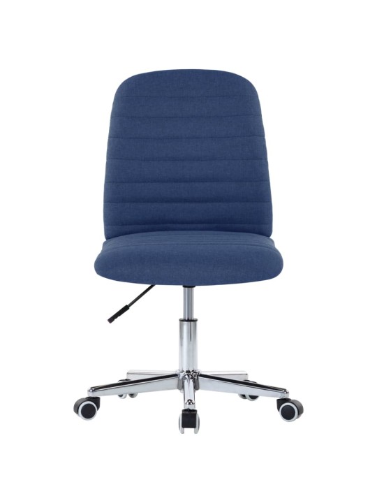 Otočné jídelní židle 2 ks modré textil