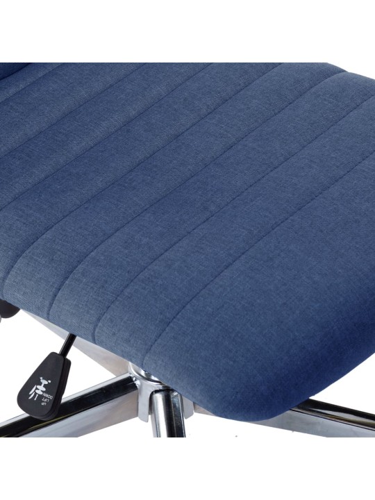 Otočné jídelní židle 2 ks modré textil