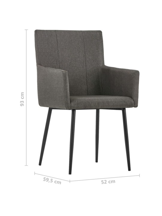 Jídelní židle s područkami 2 kstaupe textil