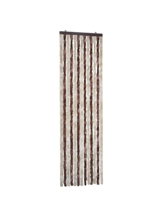 Závěs proti hmyzu béžový a světle hnědý 56 x 185 cm Chenille