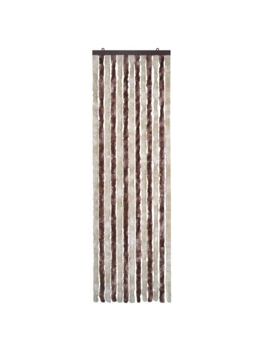 Závěs proti hmyzu béžový a světle hnědý 56 x 185 cm Chenille